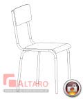 krzesło do jadalni  szatni krzesła socjalne jadalniane BHP Altaro